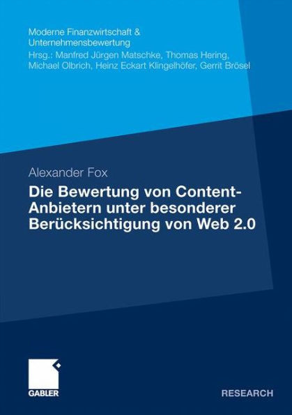 Die Bewertung Von Content-Anbietern Unter Besonderer BerÃ¼cksichtigung Von Web 2.0