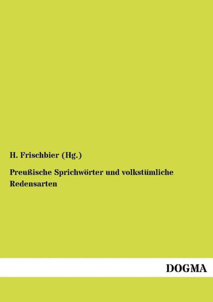 PreuÃŸische SprichwÃ¶rter und volkstÃ¼mliche Redensarten