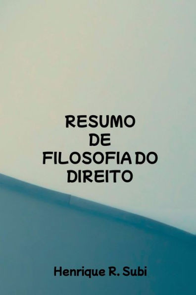 Resumo De Filosofia Do Direito