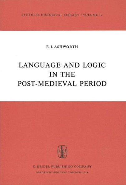 Language and Logic in the Post-Medieval Period