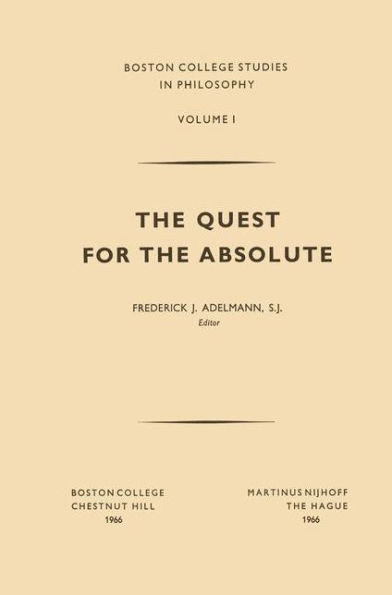 The Quest for the Absolute