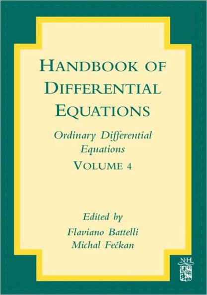 Handbook of Differential Equations: Ordinary Differential Equations: Volume 4