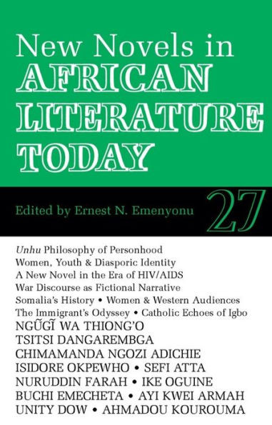 Alt 27 New Novels in African Literature Today