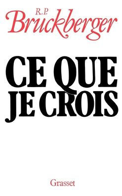 Ce que je crois