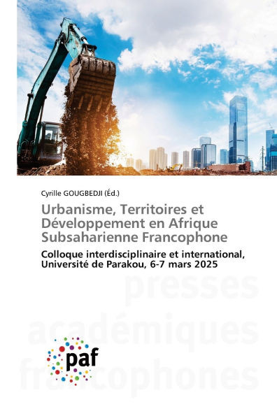 Urbanisme, Territoires et DÃ©veloppement en Afrique Subsaharienne Francophone