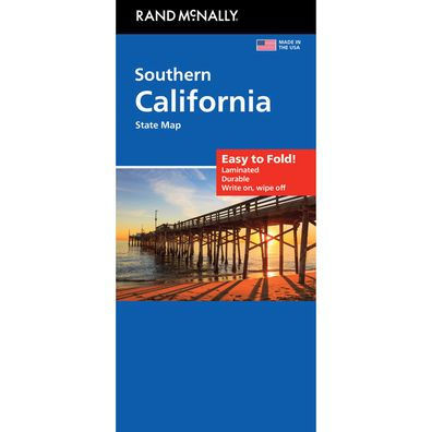 California South Easy to Fold State Map: Case