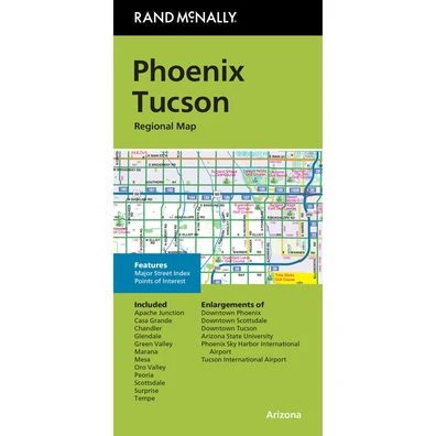 Rand McNally Rand McNally Folded Map: Phoenix Tucson Regional Map