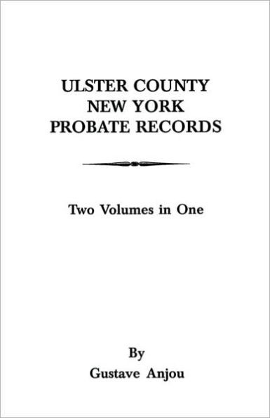 Ulster County, New York Probate Records
