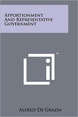 Apportionment and Representative Government