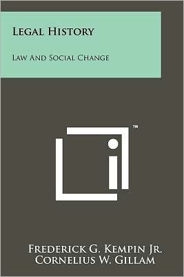 Legal History: Law And Social Change
