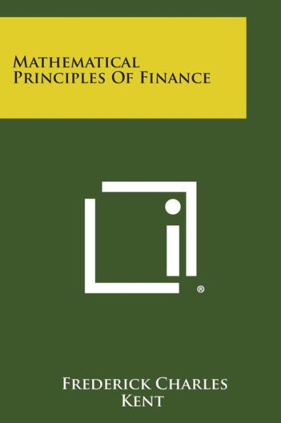 Mathematical Principles of Finance