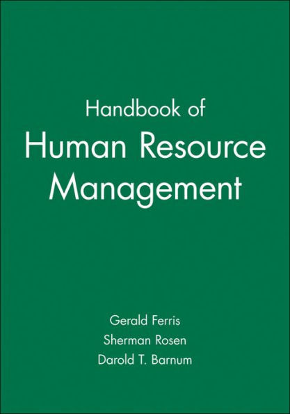 Handbook of Human Resource Management