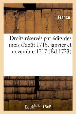 Recueil Des RÃ¨glements, Tarifs Et Instructions Concernant Les Droits RÃ©servÃ©s