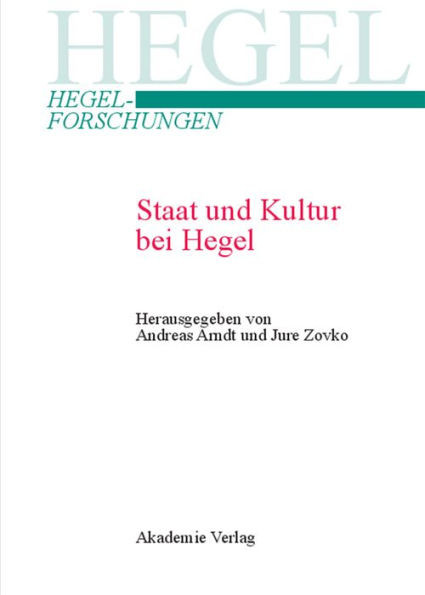 Staat Und Kultur Bei Hegel