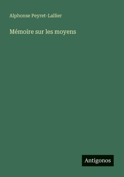 MÃ©moire sur les moyens