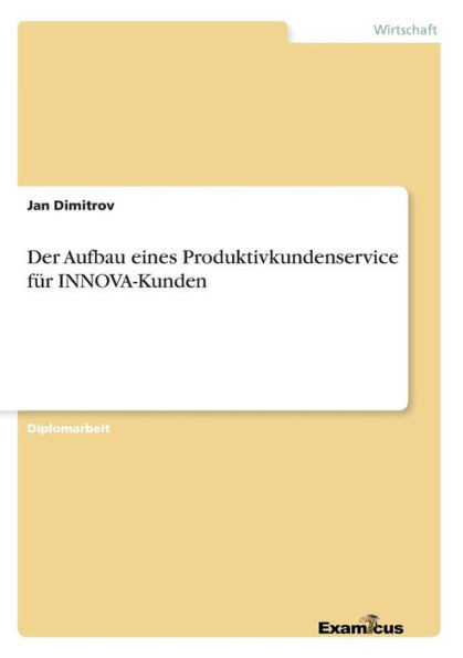 Der Aufbau eines Produktivkundenservice fÃ¼r INNOVA-Kunden