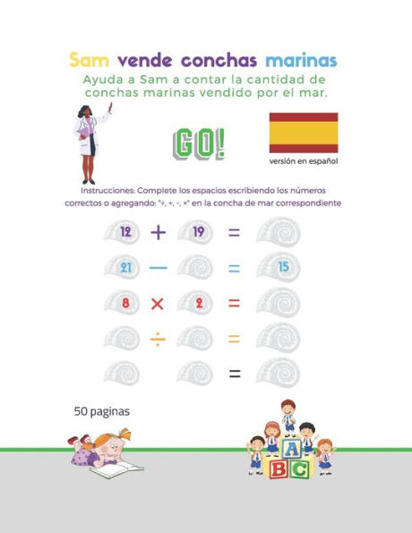 Sam vende conchas marinas: Ayuda a Sam a contar la cantidad de conchas marinas vendido por el mar.