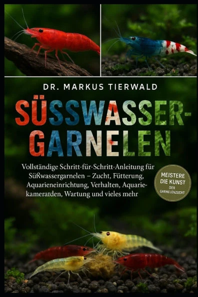 Süsswasser-Garnelen: Vollständige Schritt-für-Schritt-Anleitung für Süßwassergarnelen - Zucht, Fütterung, Aquarieneinrichtung, Verhalten, Aquarienkame