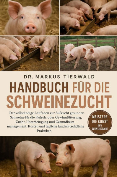 Handbuch Für Die Schweinezucht: Der vollständige Leitfaden zur Aufzucht gesunder Schweine für die Fleisch- oder Gewinnfütterung, Zucht, Unterbringung