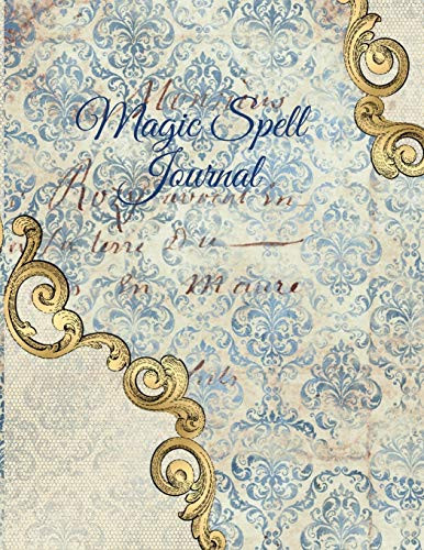 Magic Spell Journal : New Moon & Full Moon Intentions Journaling Notebook - Grimoire Spell Book For Witchery & Magic - 8.5" X 11", 4 Months, Magick Candles Print Cover
