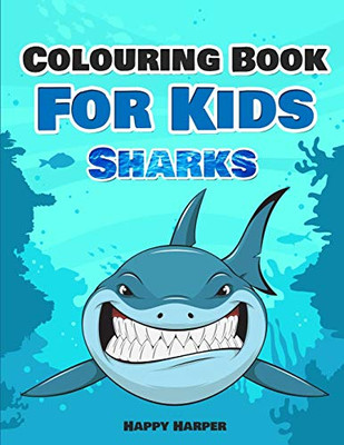 Colouring Book For Kids : Sharks