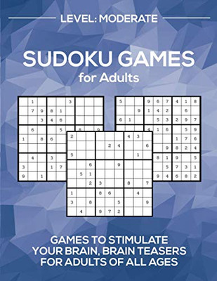 Sudoku Games for Adults Level : Moderate