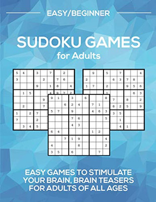 Sudoku Games for Adults Level : Easy/Beginner