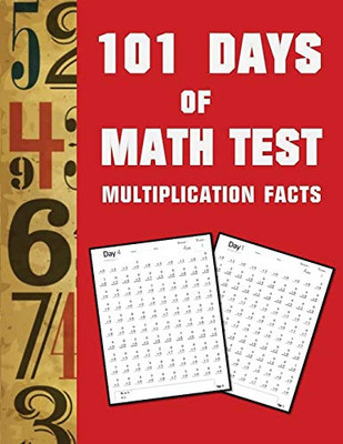 101 Day of Math Test Multiplication Facts ( 100 Pages)