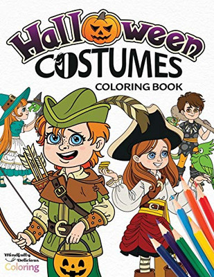Halloween Costumes Coloring Book : A Creative Halloween Fashion Coloring Book for Kids Ages 4-8