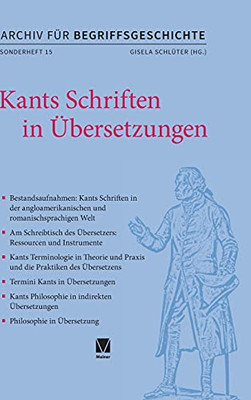 Kants Schriften in Übersetzungen (German Edition)