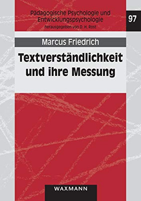 Textverständlichkeit und ihre Messung: Entwicklung und Erprobung eines Fragebogens zur Textverständlichkeit (German Edition)
