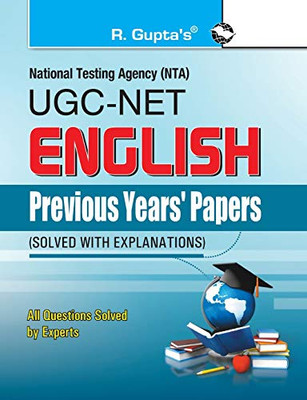 NTA-UGC-NET/JRF: English (Paper I & Paper II) Previous Years' Papers (Solved) (Previous Papers Solved)