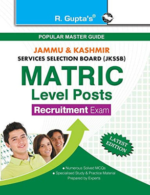 Jkssb: Matric Level Posts (MCQ) Written Test Guide