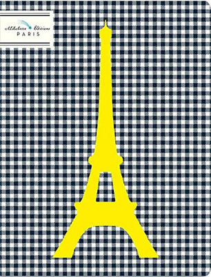 Alibabette Editions Paris - Bonjour Gustave - Lined Journal - 64 Numbered Pages, 6.69 x 8.66 inches, Ecru linen stitching, Matte cover