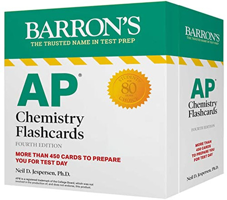 AP Chemistry Flashcards, Fourth Edition: Up-to-Date Review and Practice + Sorting Ring for Custom Study (Barron's Test Prep)