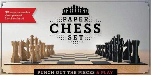 Paper Chess Set: Punch Out The Pieces and Play (Unique Chess Set, Cool Chess Collection, Family Game Night Games)
