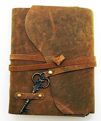Soft Leather Journal with Key Closure