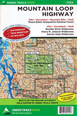 Mountain Loop Highway, WA No. 111SX (Green Trails Maps)