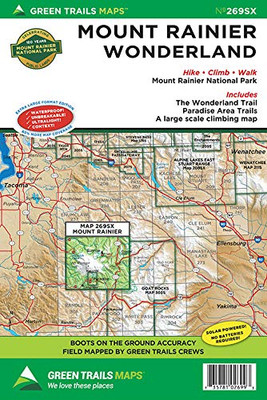 Mount Rainier Wonderland Climbing, WA No. 269SX (Green Trails Maps)