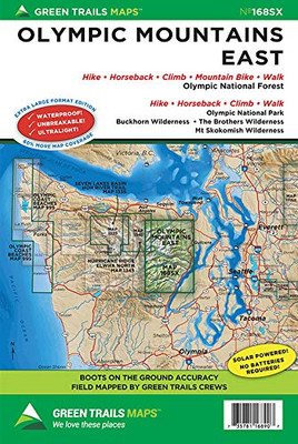 Olympic Mountains East, WA No. 168SX (Green Trails Maps)