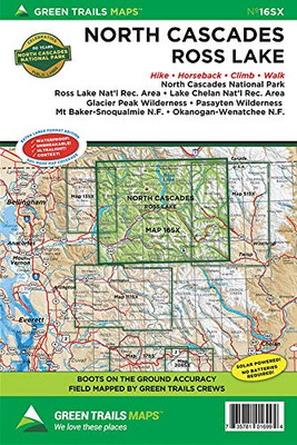 North Cascades National Park, WA No. 16SX (Green Trails Maps)