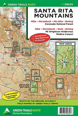 Santa Rita Mountains, AZ No. 2962S (Green Trails Maps)