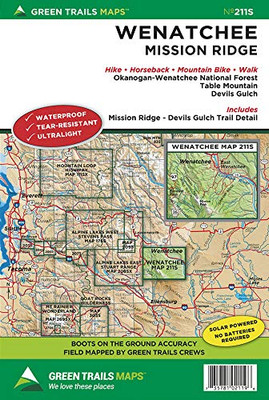 Wenatchee, WA No. 211S (Green Trails Maps)