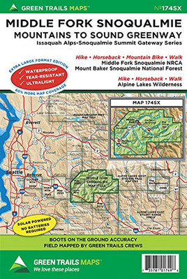 Middle Fork Snoqualmie, WA No. 174SX (Green Trails Maps)