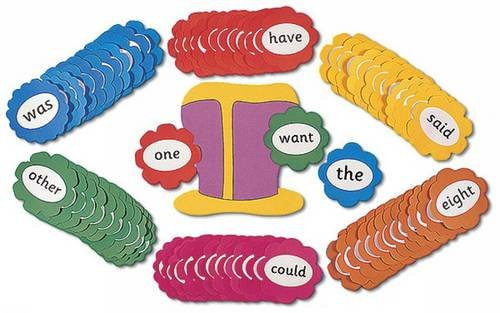 Jolly Phonics Trick Word Wall Flowers: In Print Letters