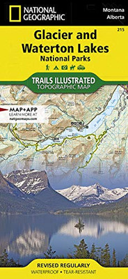 Glacier and Waterton Lakes National Parks (National Geographic Trails Illustrated Map, 215)