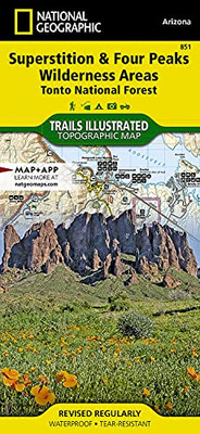 Superstition and Four Peaks Wilderness Areas [Tonto National Forest] (National Geographic Trails Illustrated Map, 851)