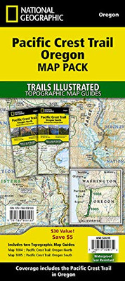 Pacific Crest Trail: Oregon [Map Pack Bundle] (National Geographic Trails Illustrated Map)