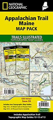 Appalachian Trail: Maine [Map Pack Bundle] (National Geographic Trails Illustrated Map)