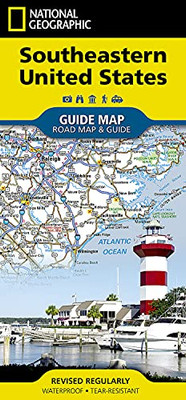 Southeastern USA (National Geographic Guide Map)